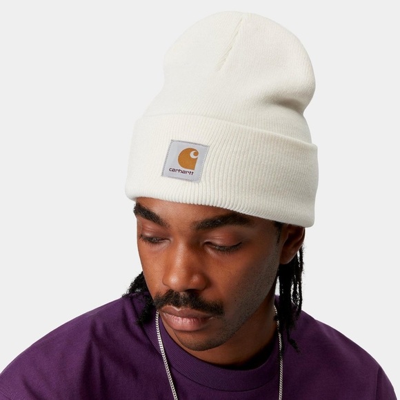 CARHARTT Work In Progress Watch Beanie NWT in White Wax Unisex OS - Picture 4 of 7